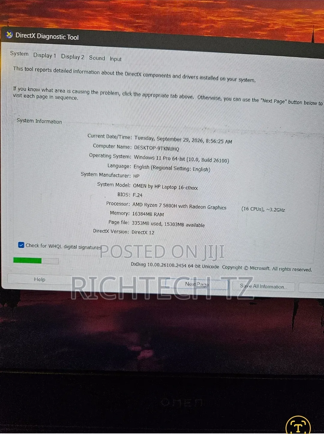 Laptop HP Omen 16 16GB AMD Ryzen 7 SSD 512GB