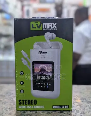 LV Max Model LV-08 Stereo Wireless Earbuds