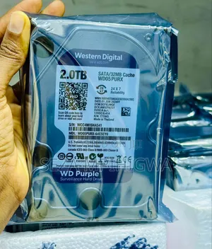 WD Purple 2TB Surveillance Hard Drive (HDD)