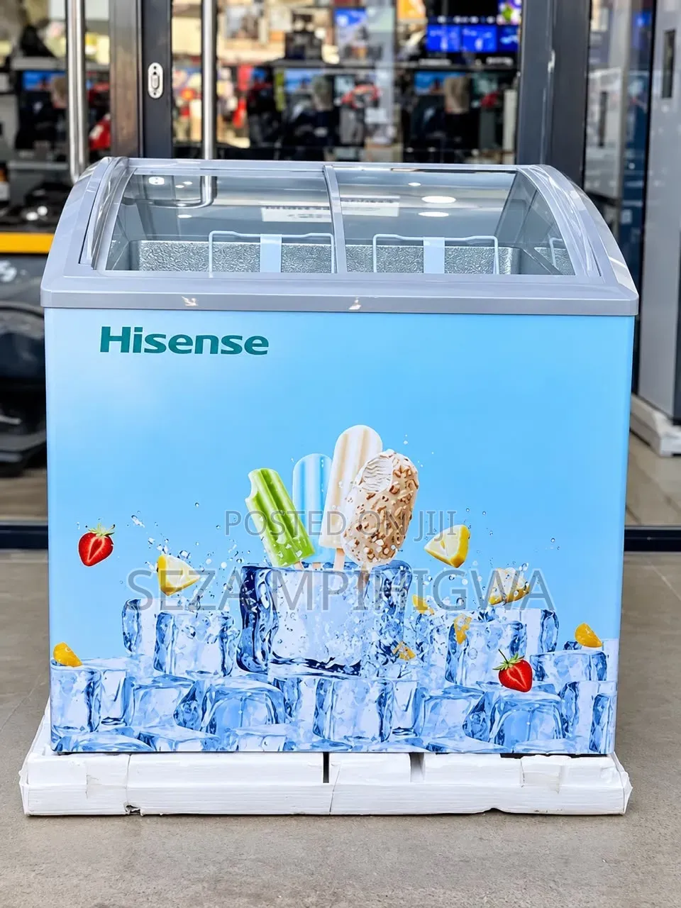 Hisense Sliding Glass Display Chest Freezer (Ice Cream & Frozen Foods)