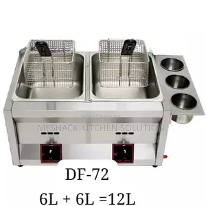 Commercial Gas Deep Fryer 6L+6L=12L