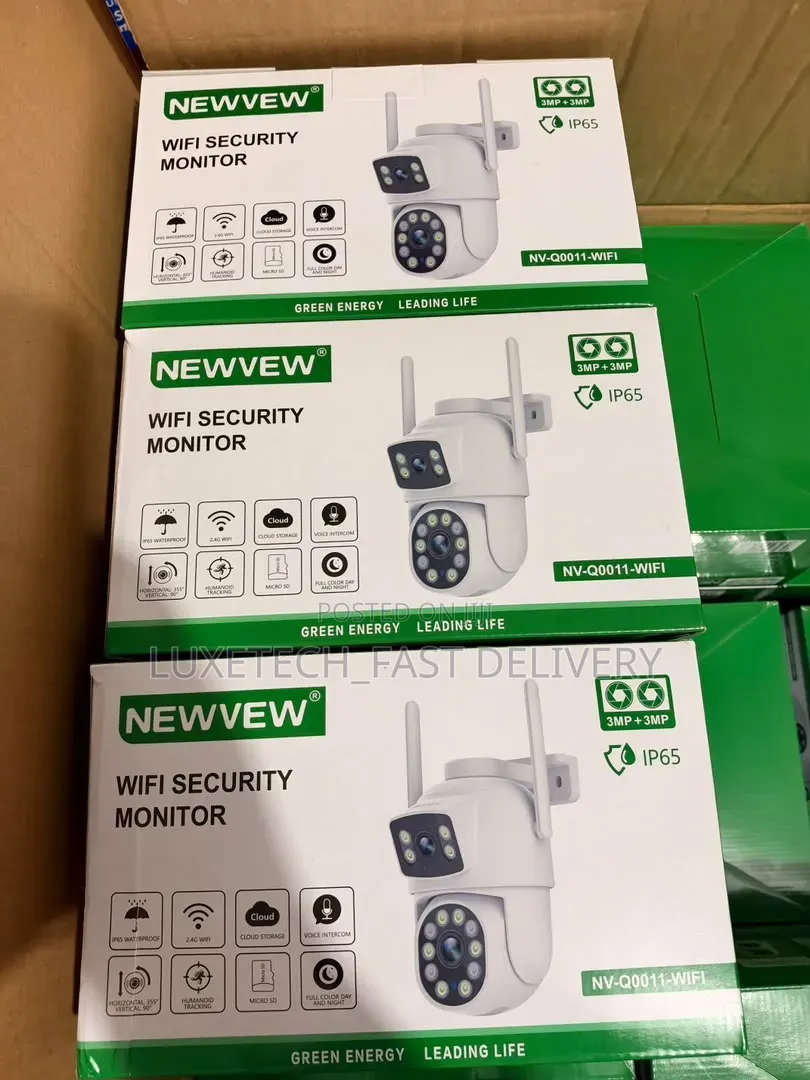 NewVew WiFi Security Camera – Dual Lens Outdoor CCTV With AI Tracking