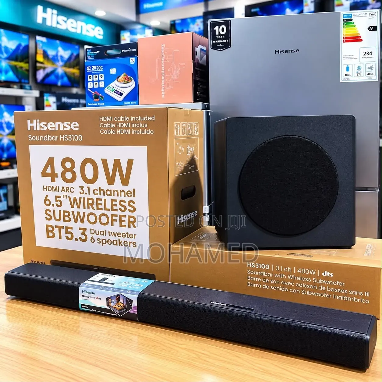 Hisense Sound Bar Hs3100 Power: 480w