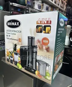 Brinax 4-in-1 Power Crusher Juicer Extractor (Model BX 79).