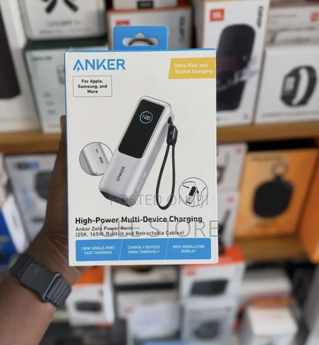 Anker Zolo Power Bank (25K, 165W, Model A1695)