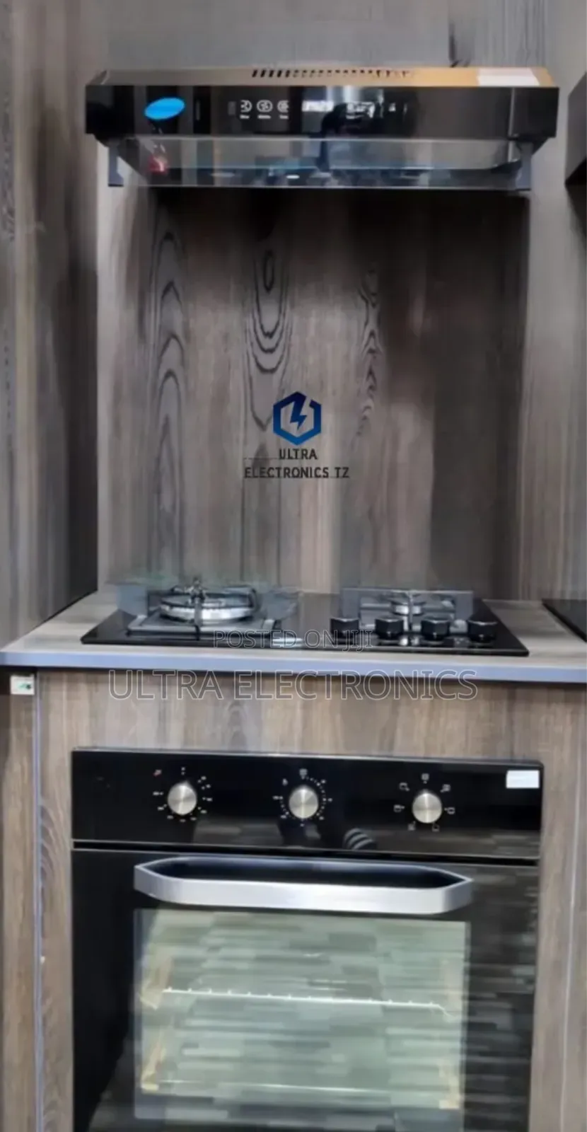 Full Kitchen Package Range Hood, Cooker and Oven With Fan and Light