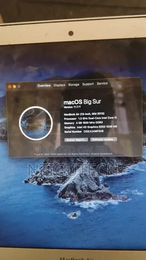 Laptop Apple MacBook Air 2013 4GB Intel Core 5 SSD 256GB