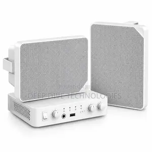 Wall Mount Speaker System With Amplifier – USB/Bluetooth