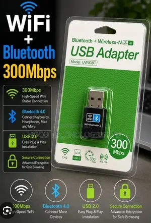 USB Wifi + Bluetooth Dongle