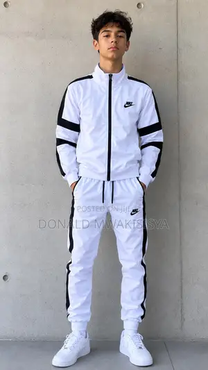 White Collection Tracksuits - 2pc Set