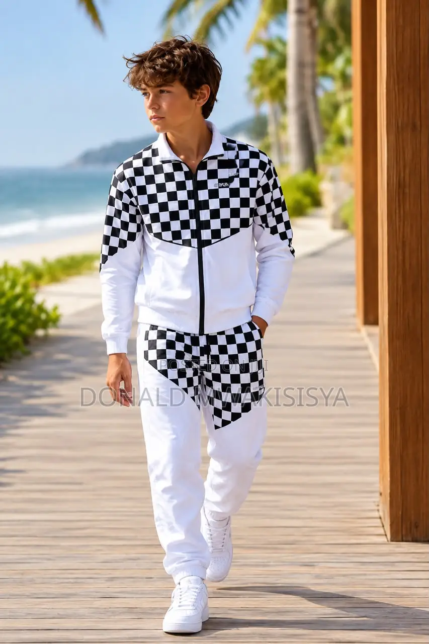 White Collection Tracksuits - 2pc Set