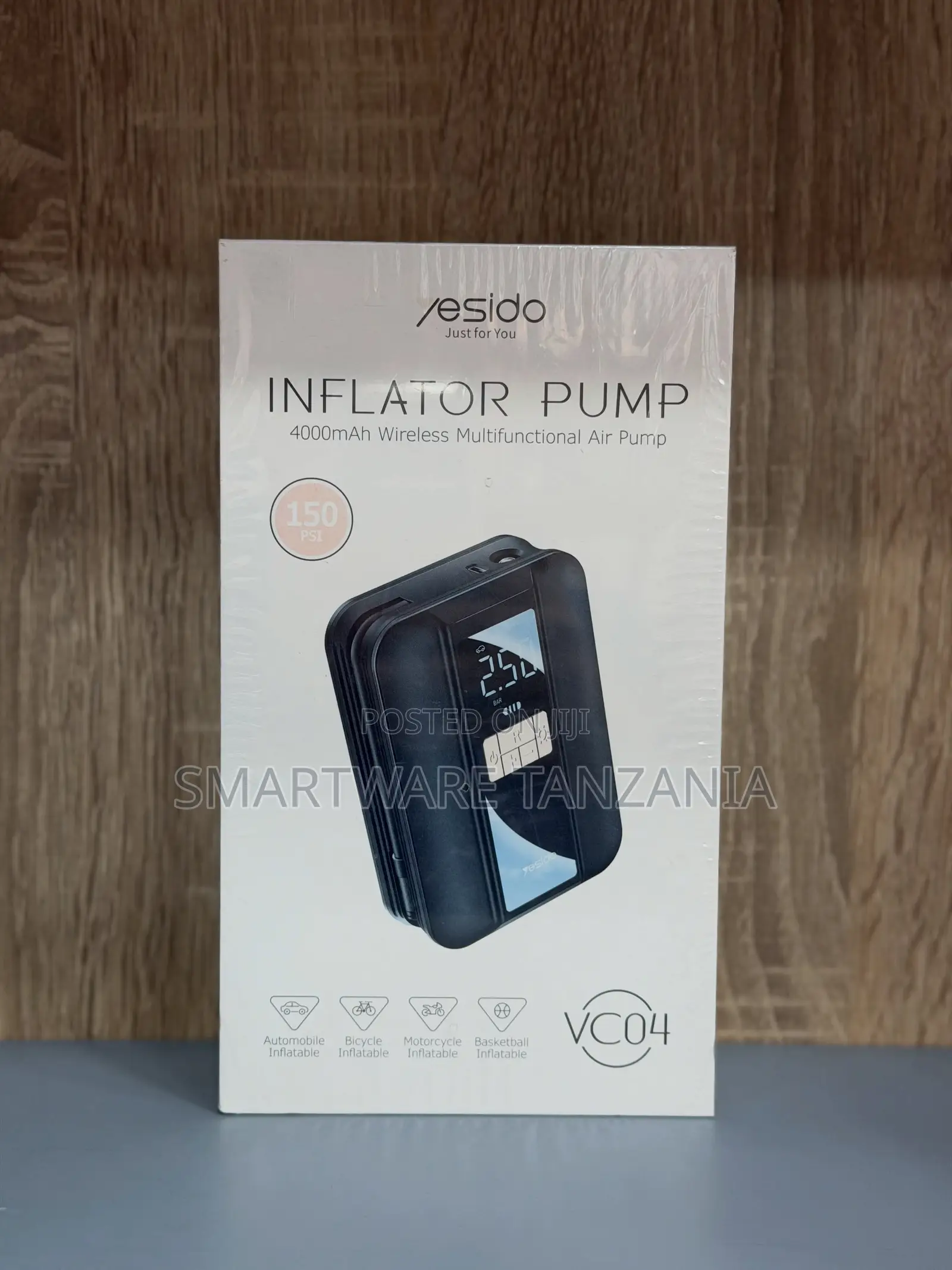 Yesido VC04 Wireless Inflator Pump, 4000mAh Battery, 150 PSI Pressure