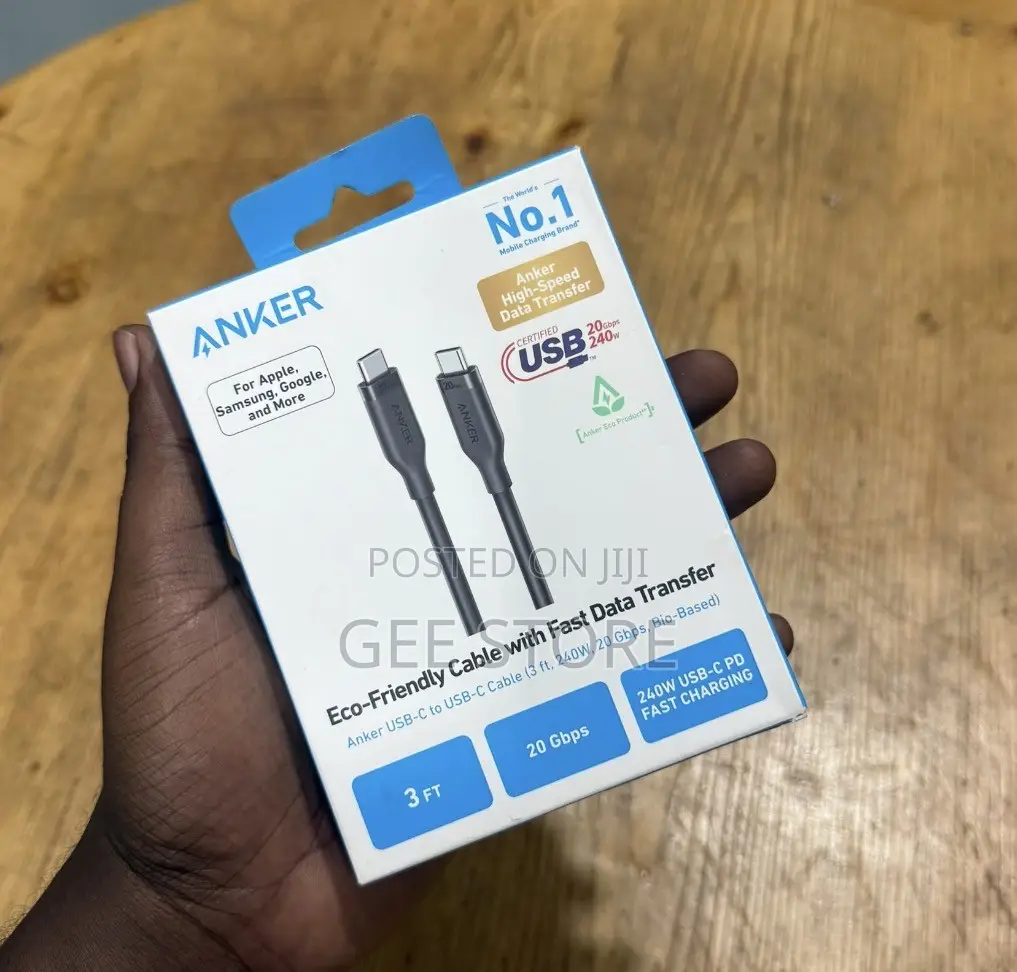Anker USB-C to USB-C Bio-Based Eco-Friendly Cable (3 Ft / 90 Cm)