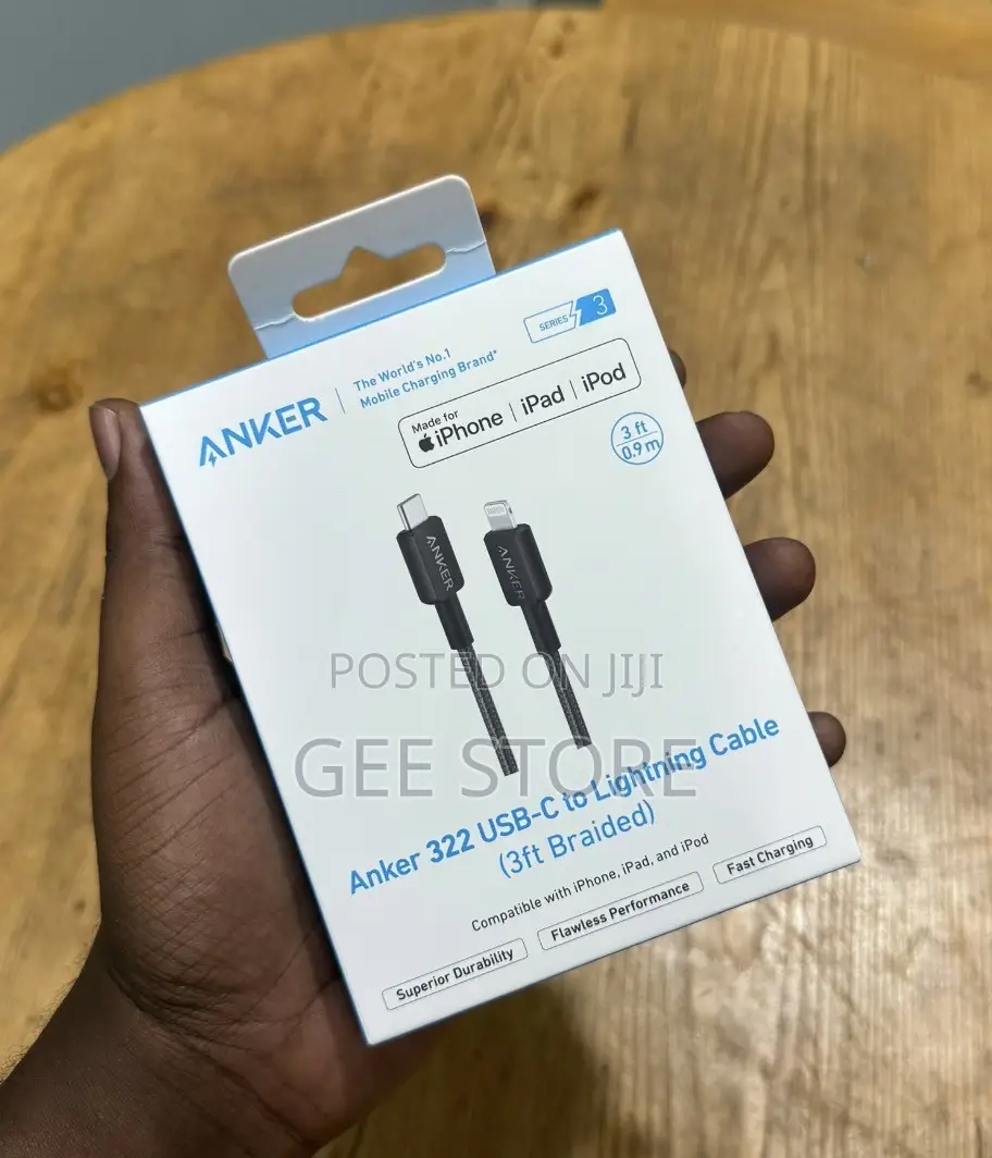 Anker 322 USB-C to Lightning Cable (3ft Braided)