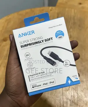 Anker PowerLine III Flow USB-C to Lightning Cable (3 Ft / 0.9 M).
