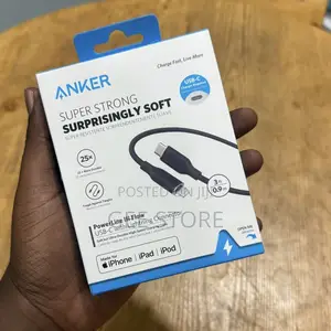 Anker PowerLine III Flow USB-C to Lightning Cable (3 Ft / 0.9 M).