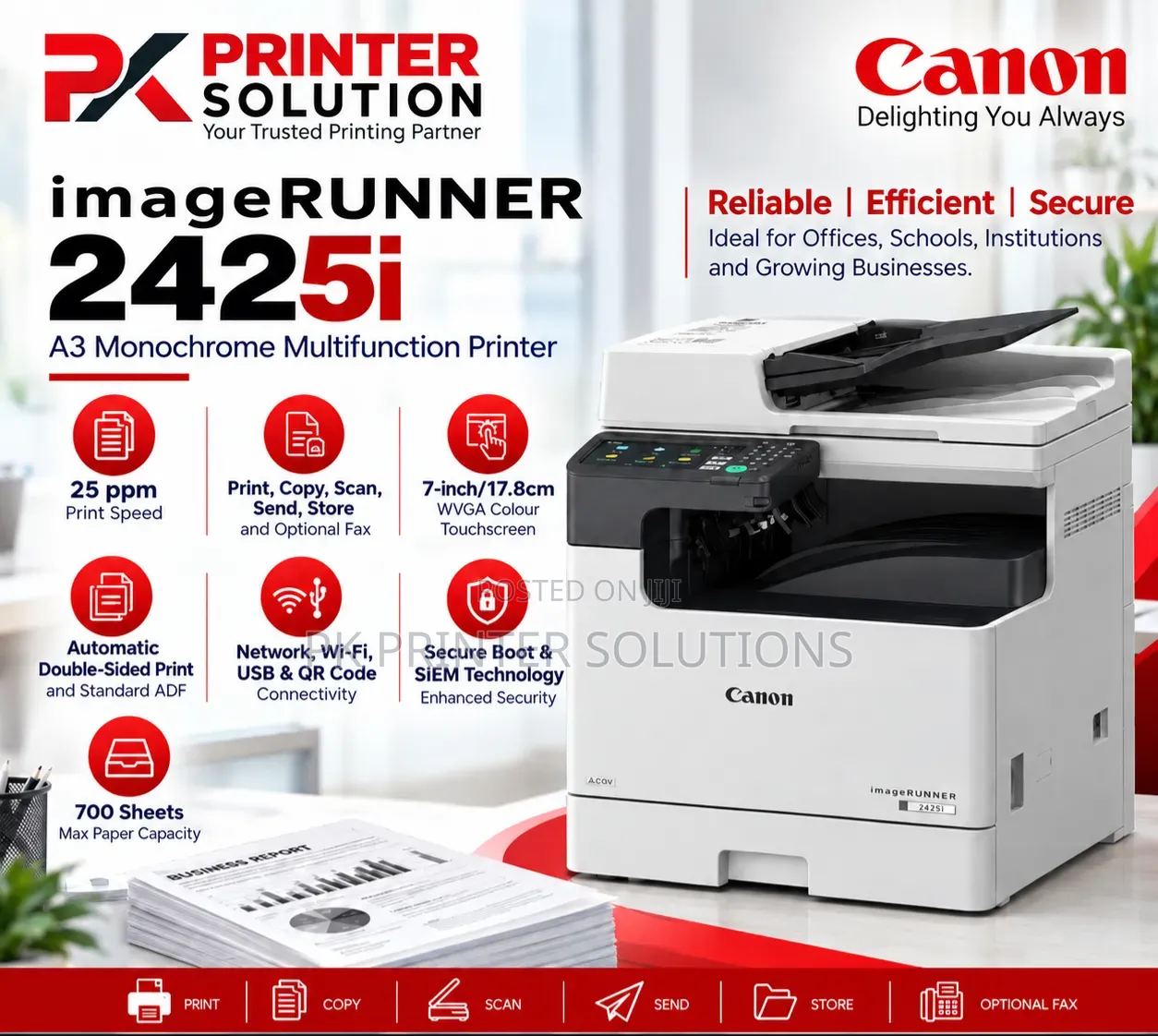 Photocopy Machine - Canon - IR-2425i - With Feeder