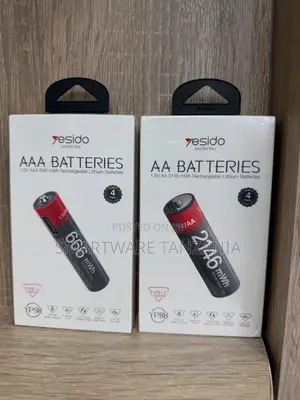 Yesido AA Rechargeable Lithium Batteries 1.5V 2146 mWh 4-Pack