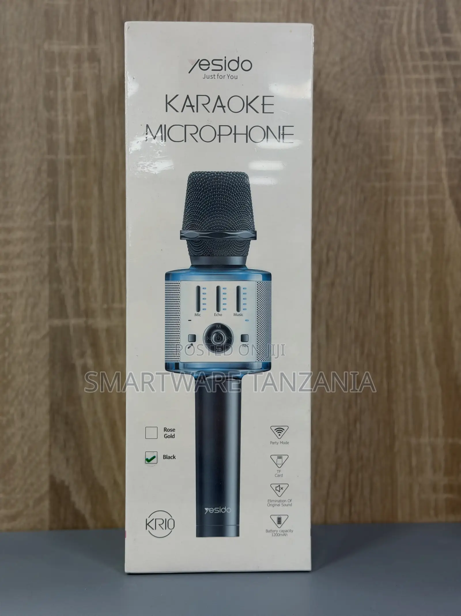 Yesido Karaoke Microphone With 1200mAh Battery, Bluetooth, TF Card