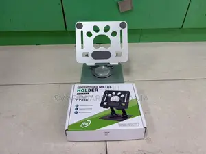 Foldable Metal Phone Holder Stand With 360-Degree Rotation, CY030