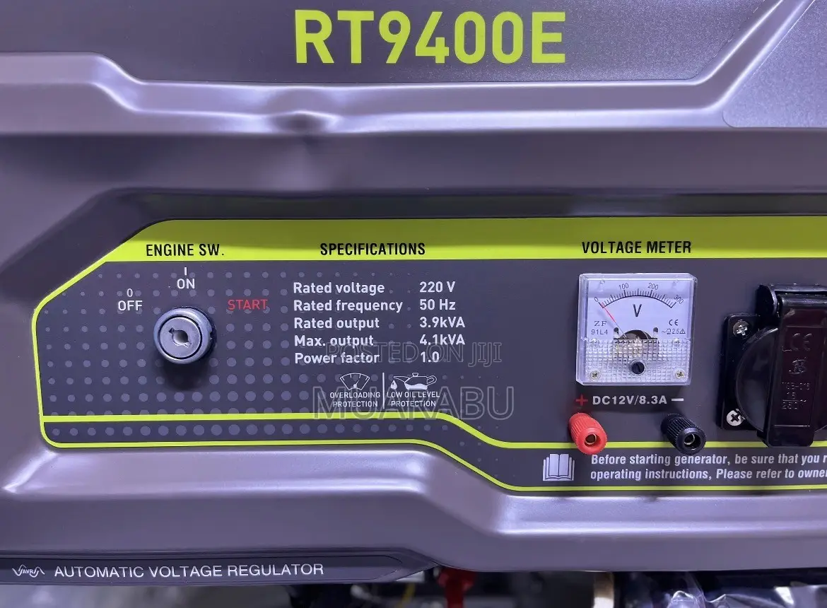 Royalty Petrol Generator 4.1kva RT9400E