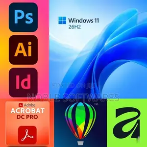 Windows 11 Pro 2026 + Graphics Design Softwares (Installation)