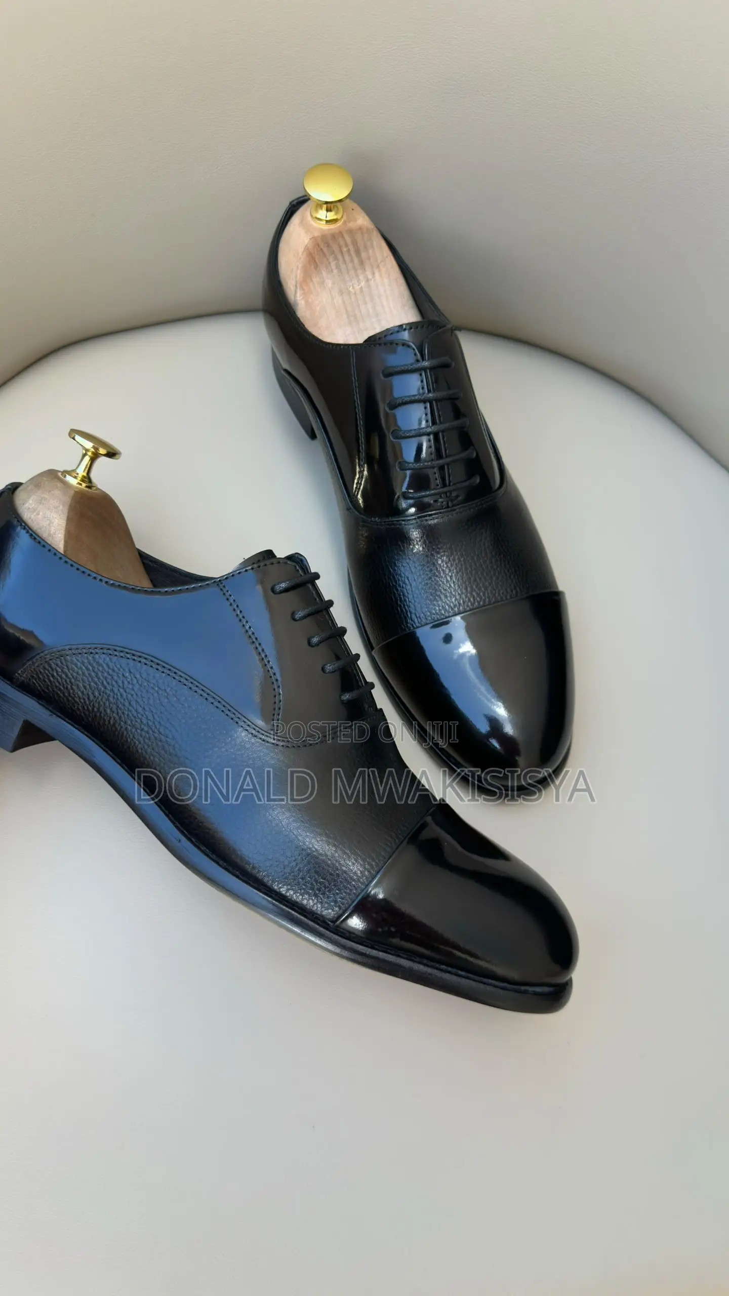 *Al-Bara Executive Oxford Shoes - Classic Cap-Toe*
