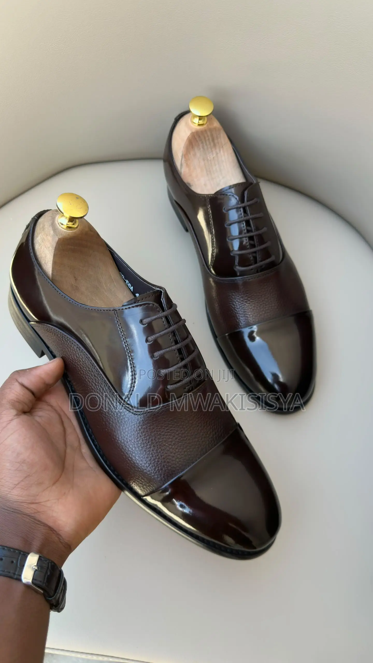 *Al-Bara Executive Oxford Shoes - Classic Cap-Toe*