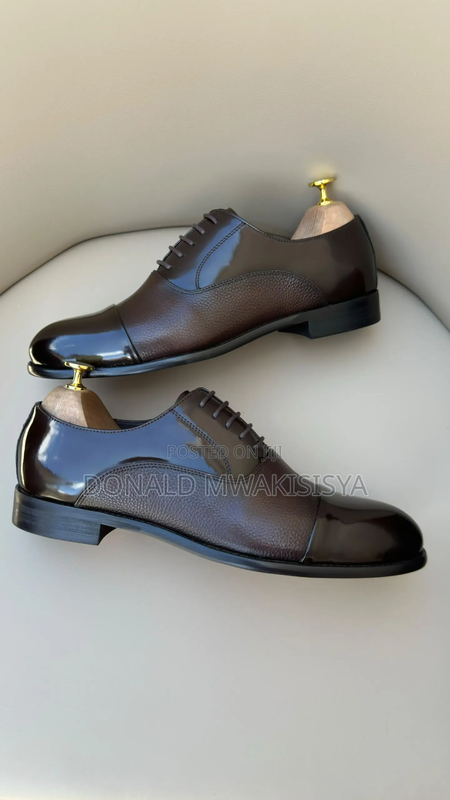 *Al-Bara Executive Oxford Shoes - Classic Cap-Toe*