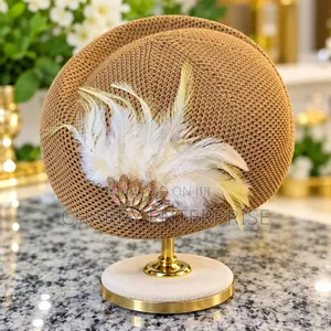 Luxury Best Quality Decorative Ladies Mesh Cape Hat Kofia Nzuri