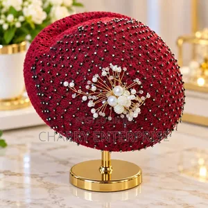Luxury Best Quality Decorative Ladies Mesh Cape Hat Kofia Nzuri