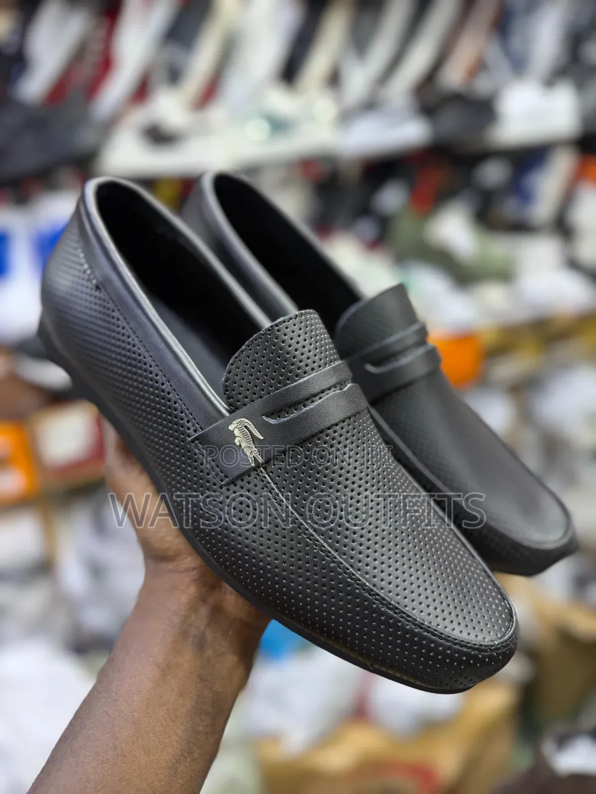 Men's Leather Shoes in Loafer Design 1 Black Colour