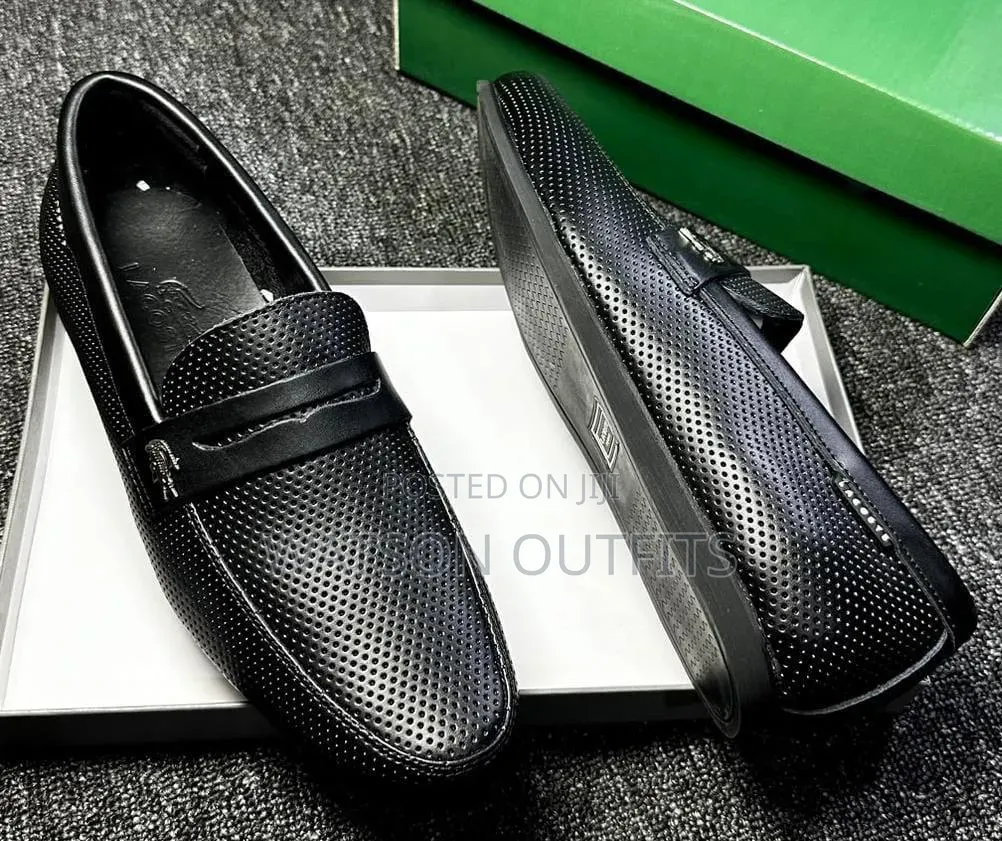 Men's Leather Shoes in Loafer Design 1 Black Colour