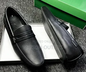 Men's Leather Shoes in Loafer Design 1 Black Colour