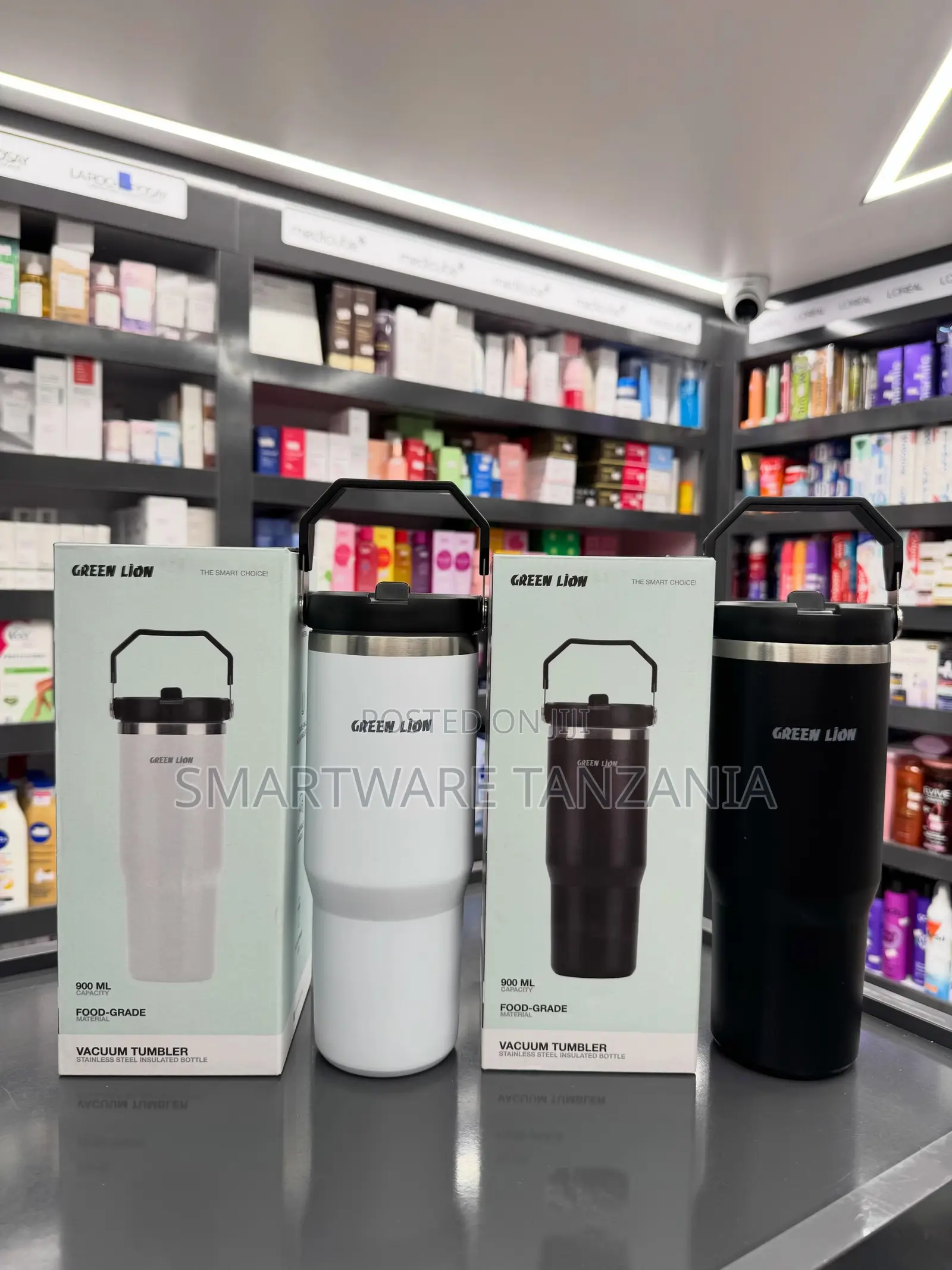 Green Lion 900ml Vacuum Tumbler, Food-Grade Stainless Steel Insulated