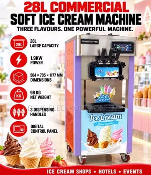 28L Commercial Soft Ice Cream Mashine