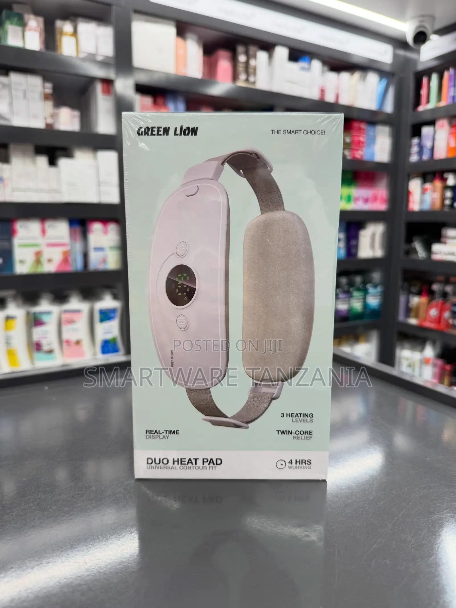 Green Lion Duo Heat Pad With Real-Time Display, Twin-Core, 4 Hours Use