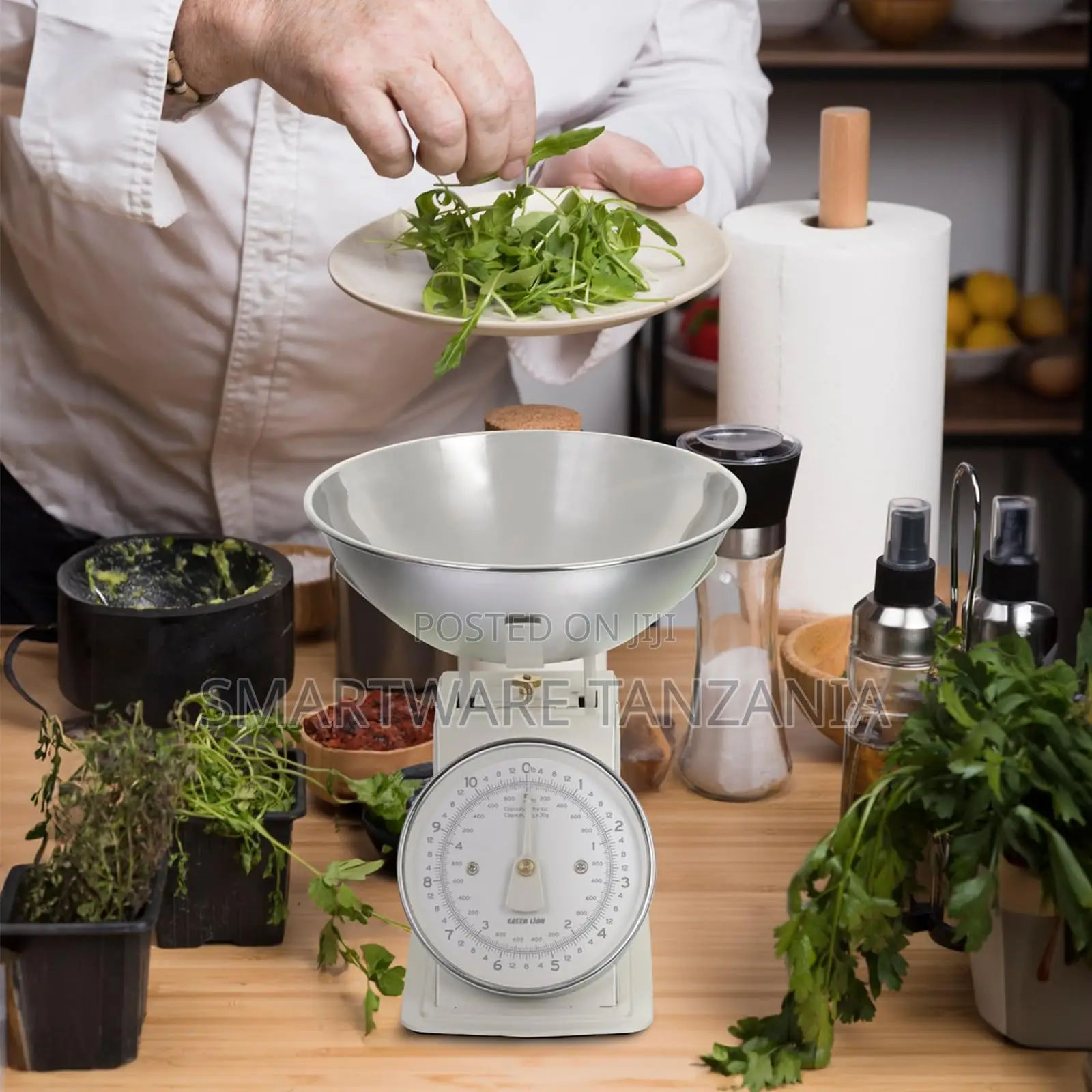 Green Lion Vintage Kitchen Scale, Analog Display, 5kg/11lbs Capacity