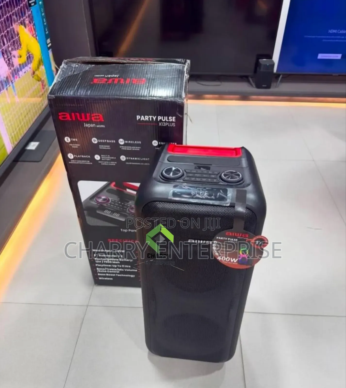 Aiwa Portable Party Pulse Speaker 400w X13 Original From Japan