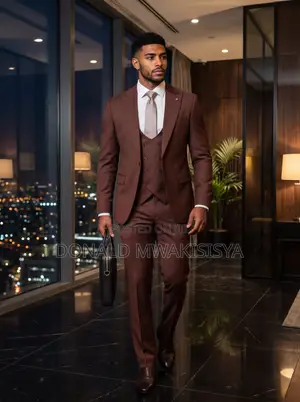 *3-Piece Turkey Suit - Chocolate Brown*