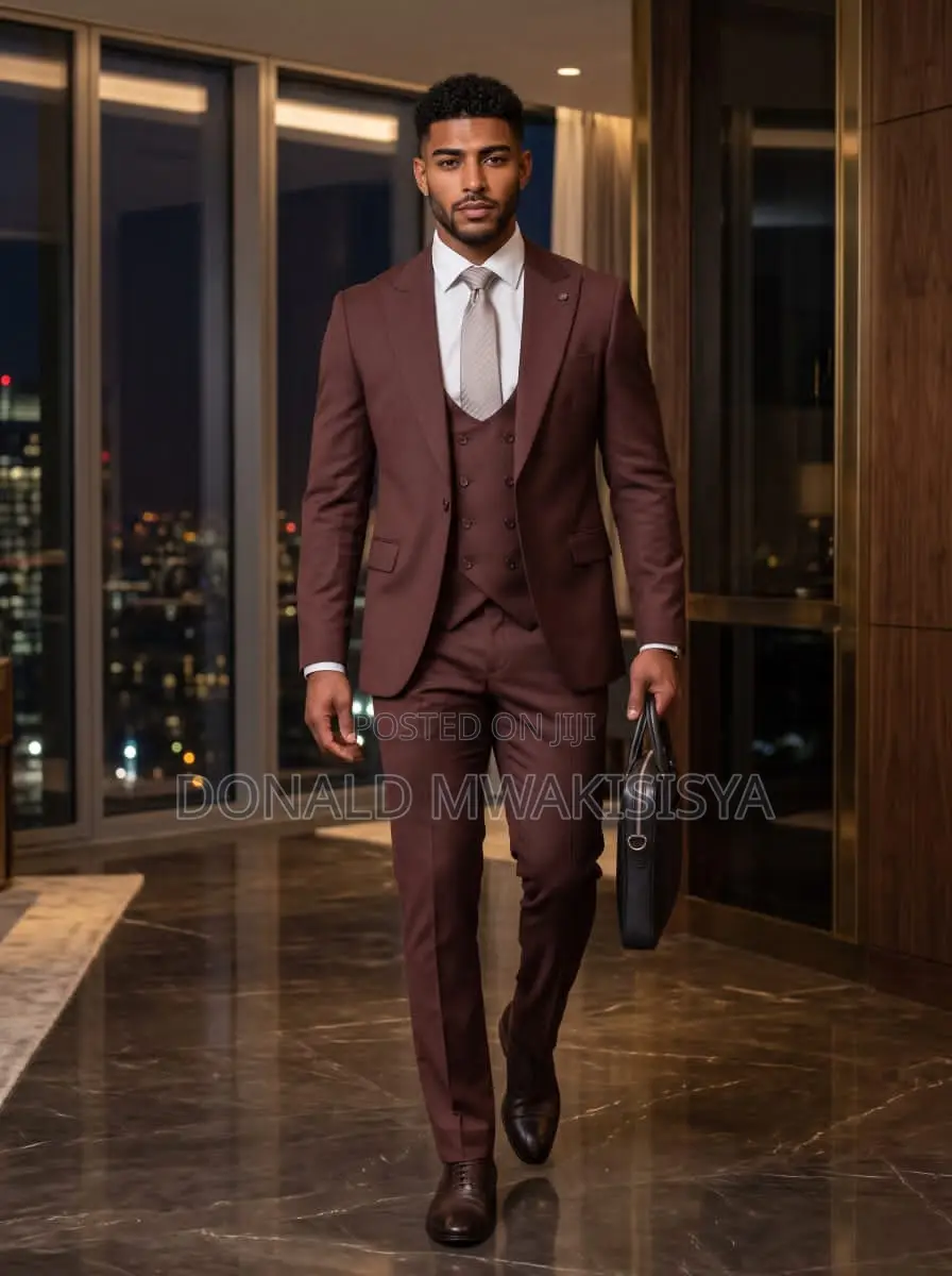 *3-Piece Turkey Suit - Chocolate Brown*