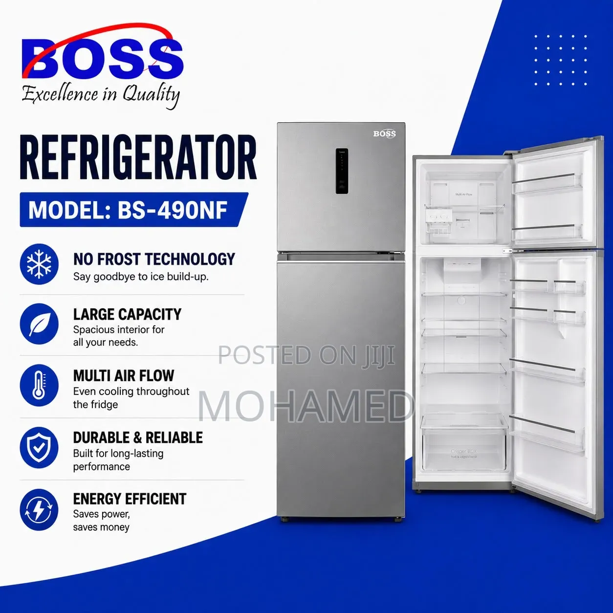  Boss Fridge Bs-490nf 