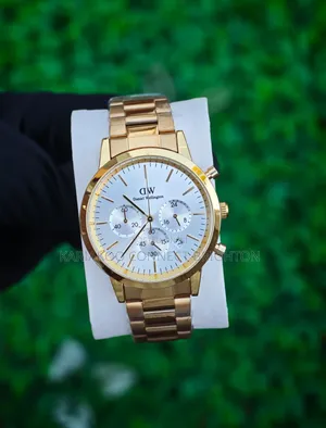 Rose Gold Stainless Steel Chronograph Luxury Watch