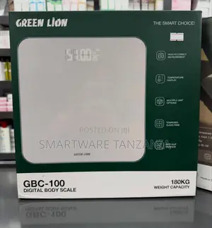 Green Lion GBC-100 Digital Body Scale With Tempered Glass Pane, 180KG