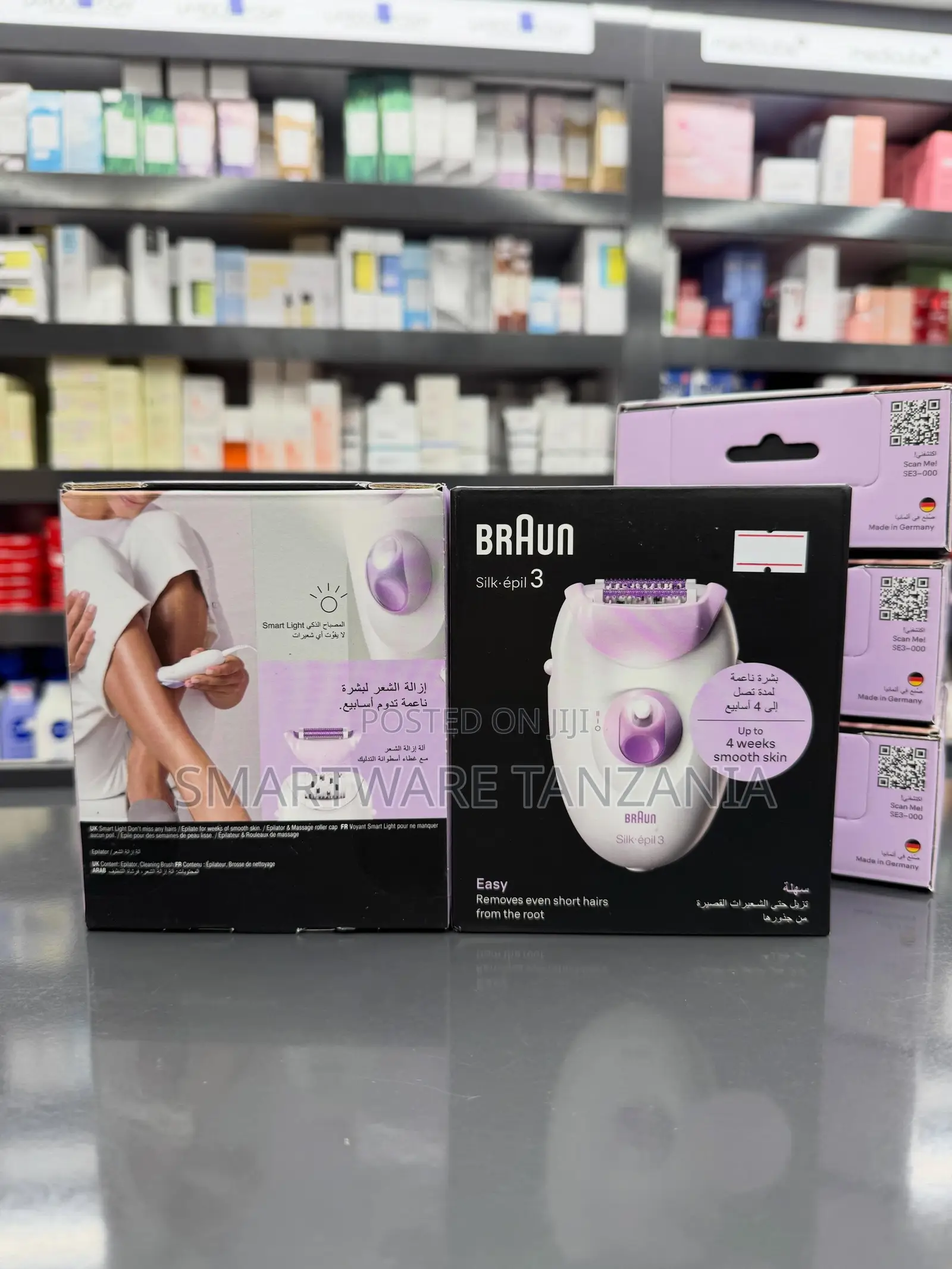 Braun Silk-Épil 3 Epilator With Smart Light for Precision Hair Removal