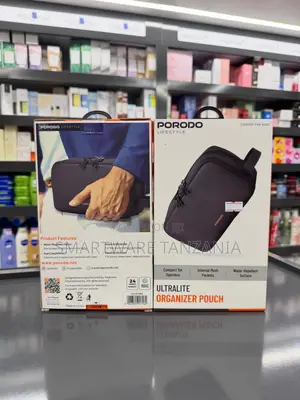 Porodo Ultralite Organizer Pouch With Water-Repellent Dual Compartment