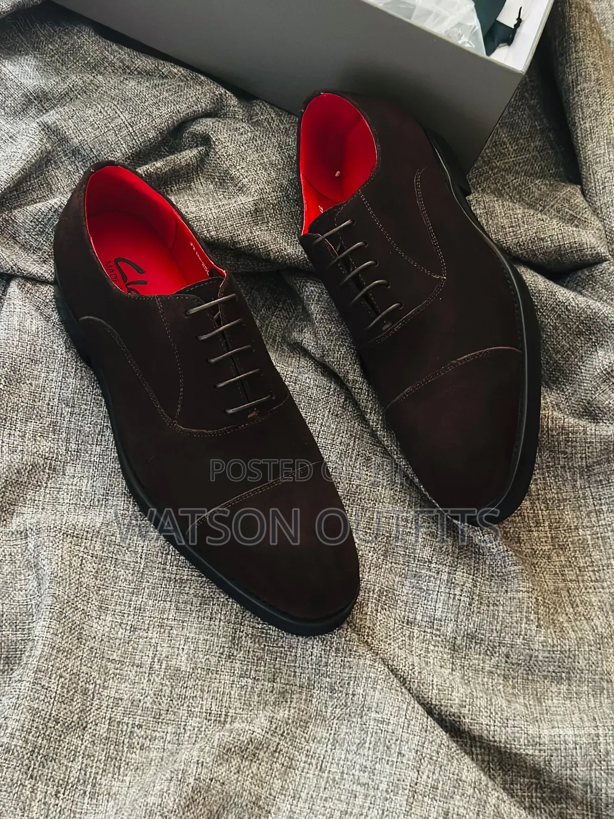 Men's Leather Shoes in Black Clarks Design