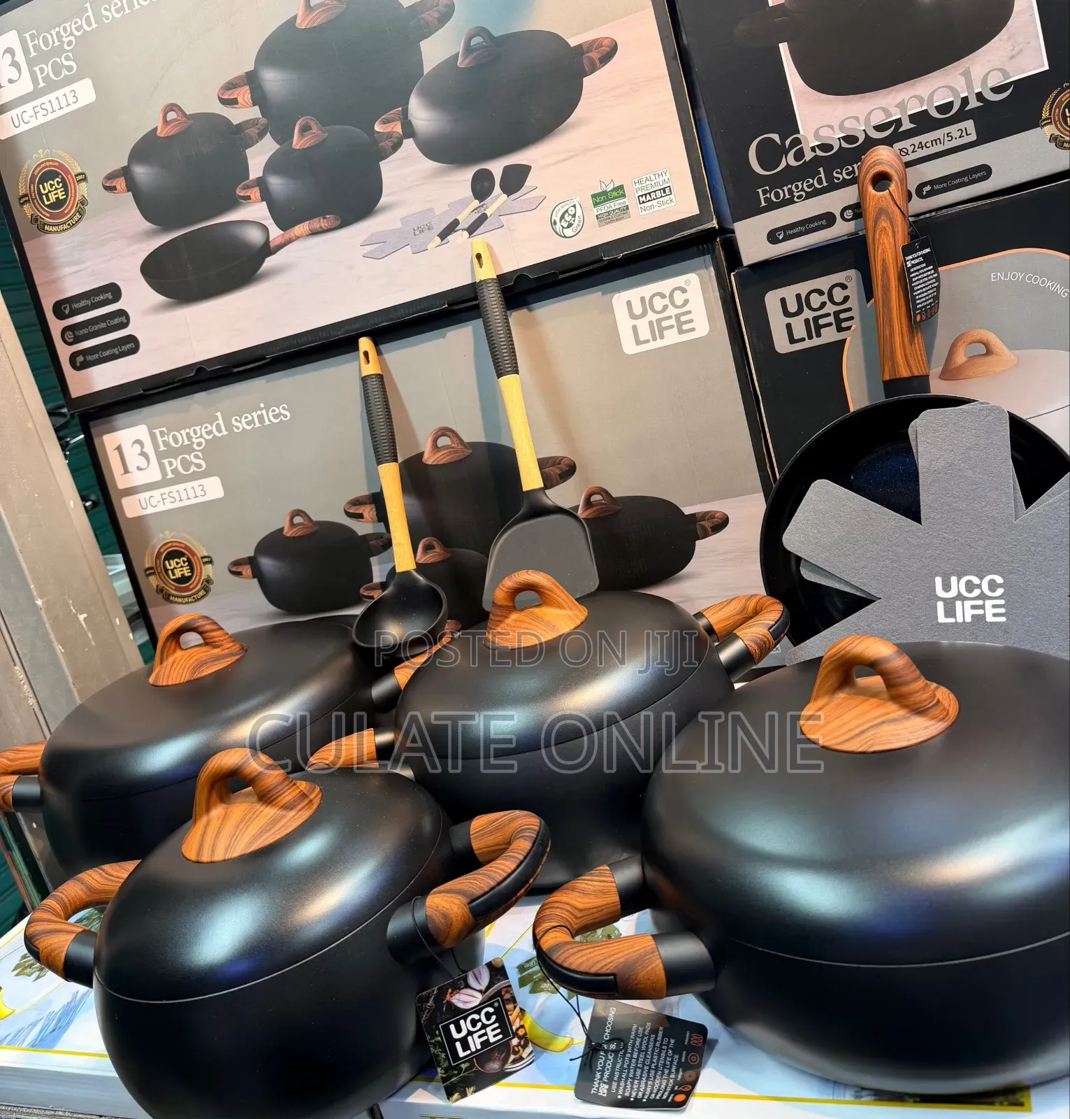 9pcs Ucc Life Non-Stick Cookware Set - 3