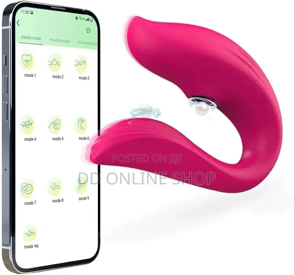Wearable C-Shaped Couple's Vibrator
