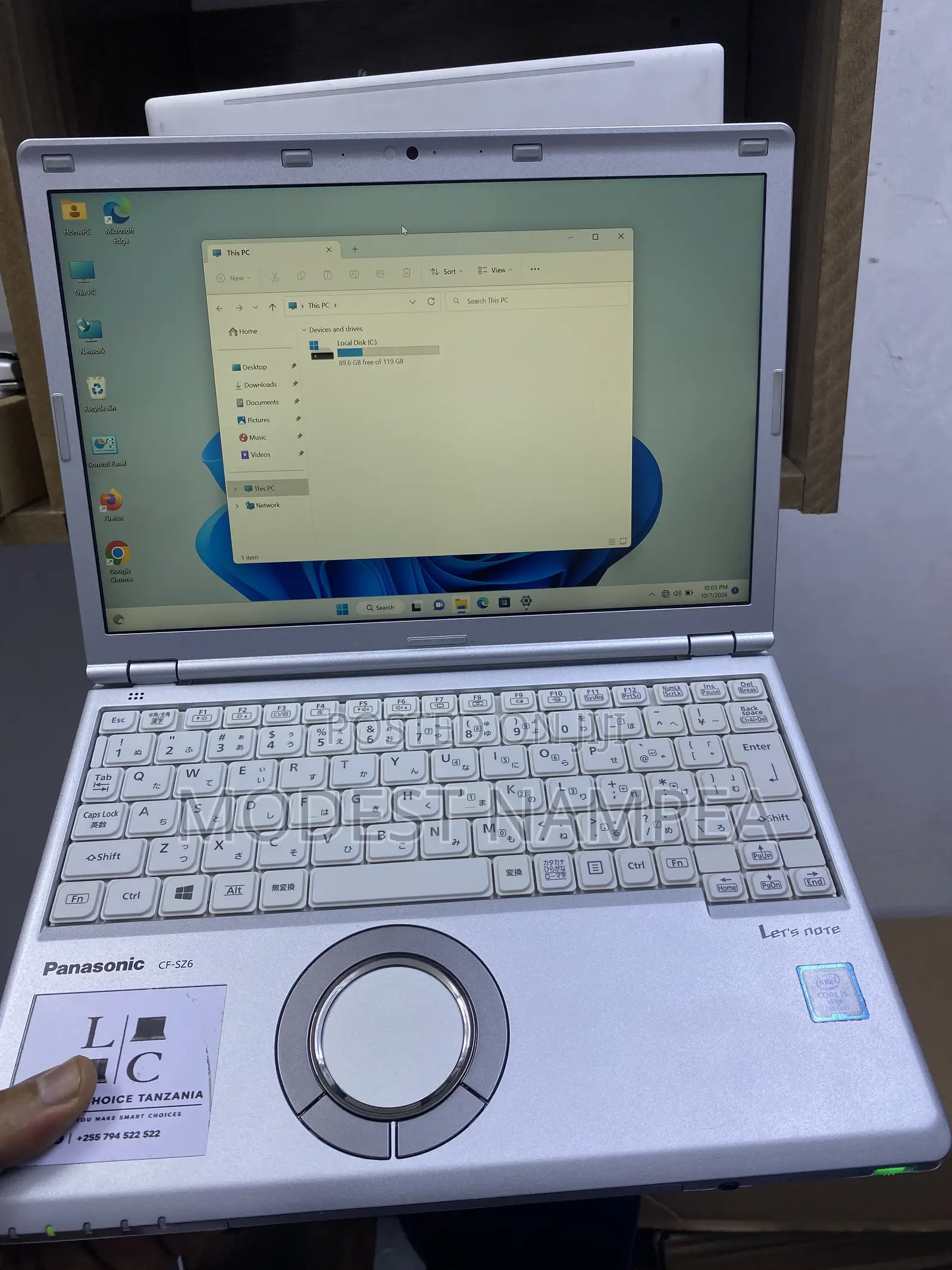 Laptop Panasonic 4GB Intel Core i5 SSD 128GB